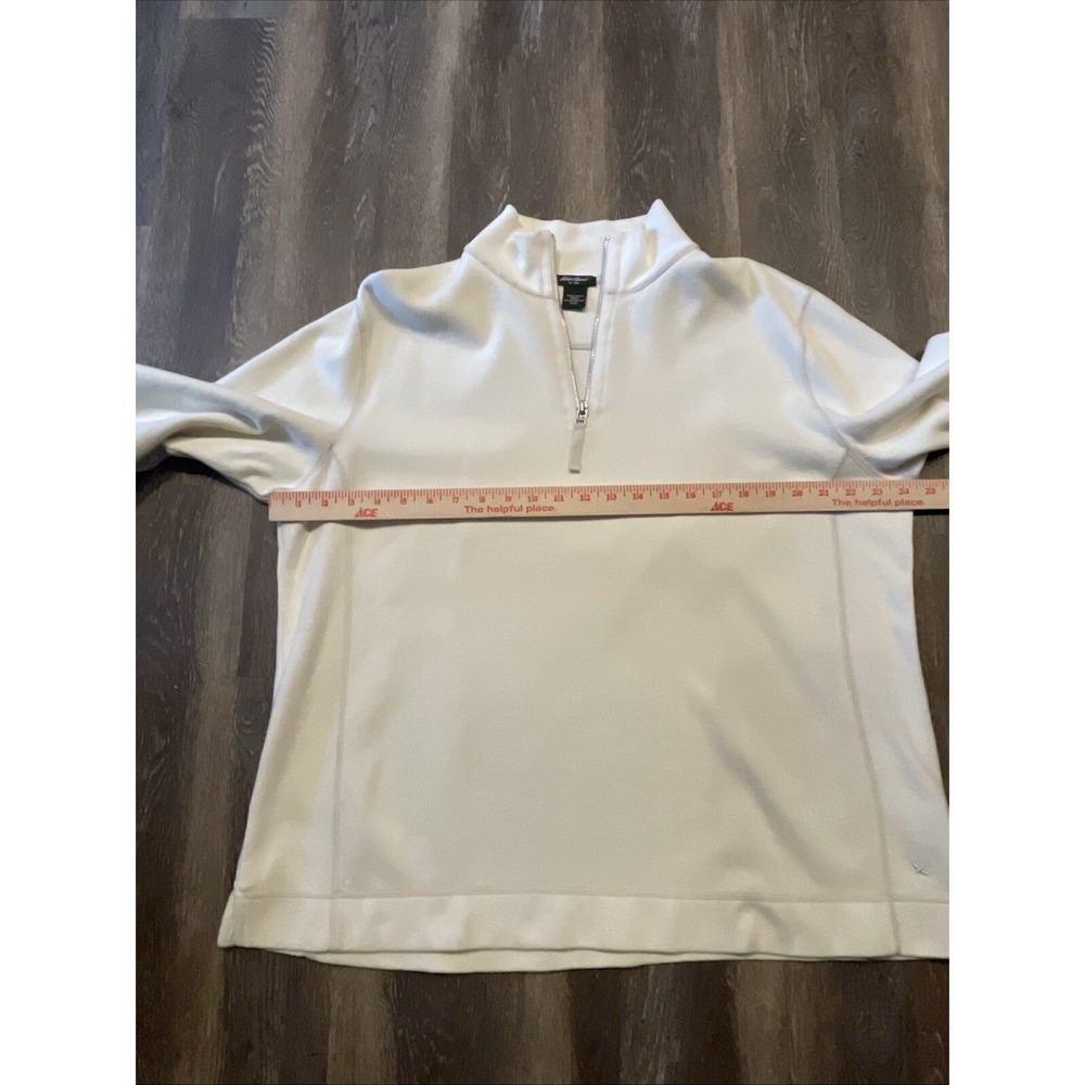 Eddie Bauer Men's 2XL 1/4 Zip Long Sleeve Pullover Sweater White - Picture 5 of 7
